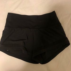 Black high waisted lulu lemon shorts